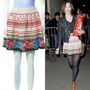 See By Chloè mini skirt size 4 embroidered